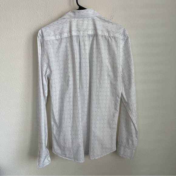 Billy Reid Button Down Long Sleeve Geometric Pattern Shirt - Picture 6 of 7